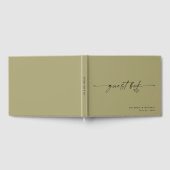Livre D'or Modern Minimalist Sage Script Wedding  (Complet)