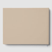 Livre D'or Modern Minimalist Warm Beige Wedding (Verso)