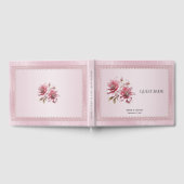 Livre D'or Modern Pink Flowers Guest Book (Complet)