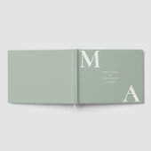 Livre D'or Modern Sage Green Minimalist Wedding (Complet)