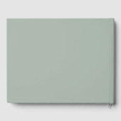 Livre D'or Modern Sage Green Minimalist Wedding (Verso)