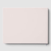 Livre D'or Moderne Blush Brown Monogramme Earth Tone Mariage (Verso)