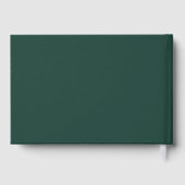 Livre D'or Moderne Burning Orange Agate Or Script Vert (Verso)