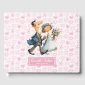 Livre d'or moderne Cartoon Mariage Couple (Recto)
