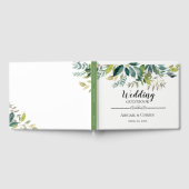 Livre D'or Moderne Chic Mariage de Bouquet de verdure (Complet)