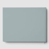 Livre D'or Moderne Dusty Blue Formal Minimal Mariage (Verso)
