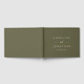 Livre D'or Moderne écriture minimaliste personnalisée mariage (Complet)