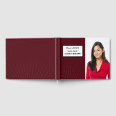 Livre D'or Moderne Elégant Graduation Photo Rouge Custom (Complet)
