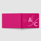 Livre D'or Moderne et Gras Mariage Magenta (Complet)