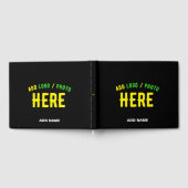 LIVRE D'OR MODERNE ET MODERNE PERSONNALISABLE NOIR VÉRIFIÉ (Complet)