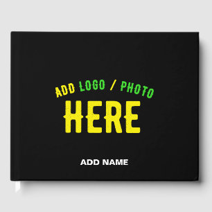 LIVRE D'OR MODERNE ET MODERNE PERSONNALISABLE NOIR VÉRIFIÉ