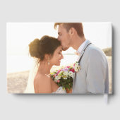 Livre d'or moderne Mariage vert Foil (Verso)