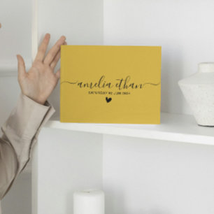 Livre D'or Moderne minimaliste Personnalisé mariage Gold