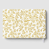 Livre d'or moderne parties scintillant feuille mar (Verso)