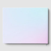 Livre D'or Moderne Pastel Pink Cloud Neuf Baby shower (Verso)