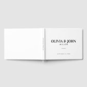 Livre D'or Moderne Personnalisé Avec Nom Mariage Réception (Complet)