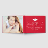 Livre D'or Moderne Script Red Photo Graduation (Complet)