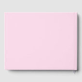 Livre D'or Moderne simple rose aquarelle art mariage (Verso)