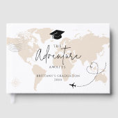 Livre D'or Mondial Map voyage aventure commence Graduation (Recto)