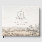 Livre D'or Monogram French Country Wedding Personalized (Recto)