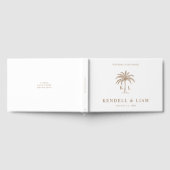 Livre D'or Monogram Wedding Logo Palm Tree (Complet)