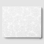Livre D'or Monogramme simple de réception de mariage blanc gr (Verso)