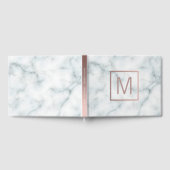 Livre D'or monogramme sur marbre blanc (Complet)