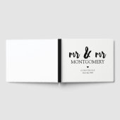 Livre D'or Monsieur & Monsieur Calligraphie Noir et Blanc (Complet)