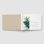 Livre D'or Monstera Tropical Moderne Mariage de feuillage (Complet)