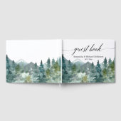 Livre D'or Montagnes aquarelles rustiques pour une baby showe (Complet)