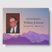 Livre D'or Monts à Dusk Funeral Photo (Recto)