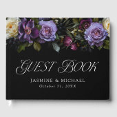 Livre D'or Moody Gothic Floral Mariage (Recto)