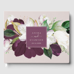 Livre D'or Moody Purple Blooms Blush & Berry Mariage