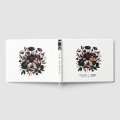 Livre D'or Moody Rustic Garden Florals Mariage bohémien (Complet)
