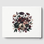 Livre D'or Moody Rustic Garden Florals Mariage bohémien (Verso)