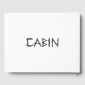 Livre D'or Moose Cabine rustique (Verso)