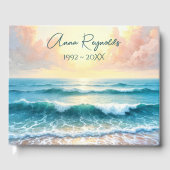 Livre D'or Morning Seascape For Memorial Service (Recto)