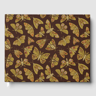 Livre D'or Moths rétro des années 1970