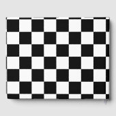 Livre D'or Motif À damiers noir et blanc (Verso)