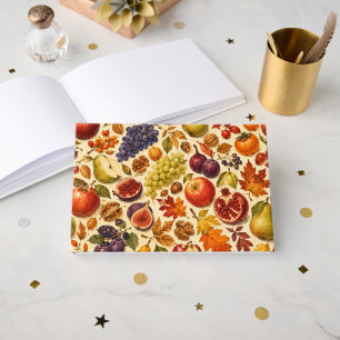 Livre D'or Motif aquarelle de récolte d'automne