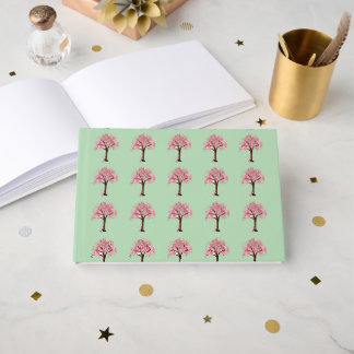 Livre D'or Motif Arbres Roses