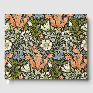 Livre D'or Motif Art Nouveau floral de William Morris Compton