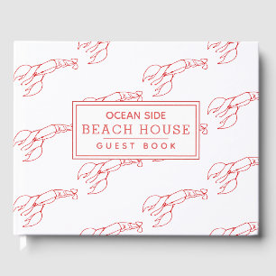 Livre D'or Motif de homard rouge - Location de vacances à la