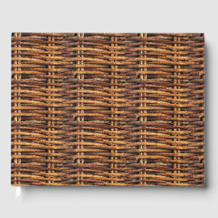Livre D'or Motif de panier d'osier