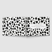 Livre D'or Motif de points de léopard noir et blanc (Complet)