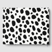 Livre D'or Motif de points de léopard noir et blanc (Verso)
