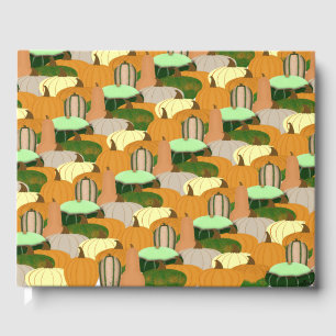 Livre D'or Motif de récolte de courge d'automne