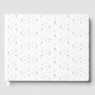 Livre D'or Motif décoratif blanc et gris