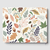 Livre D'or Motif des feuilles automnales (Verso)