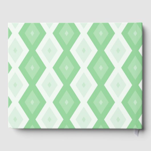 Livre D'or Motif diamant vert pomme (Verso)